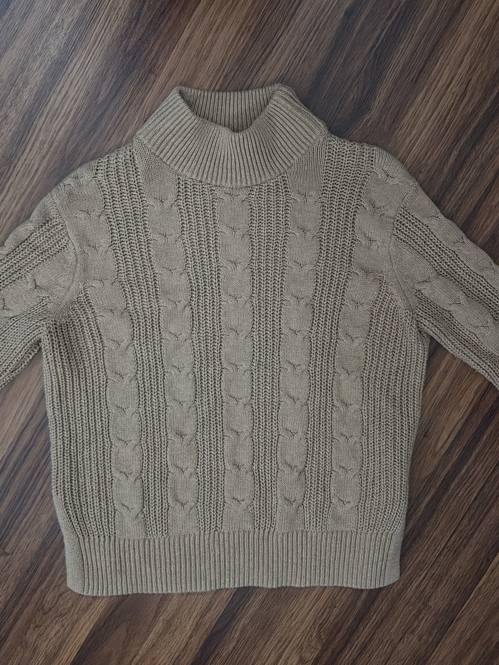 Banana Republic Ribbed Turtleneck Sweater in Taupe